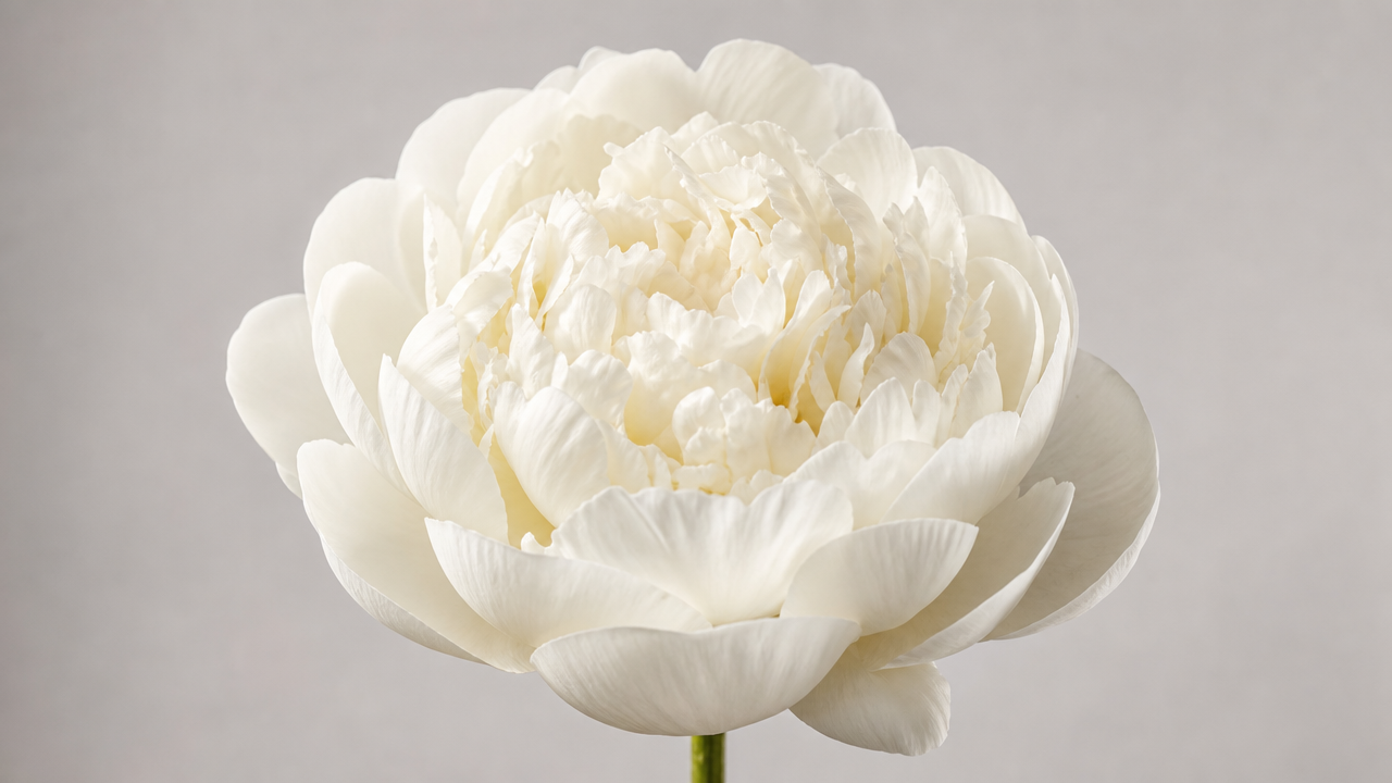 Bowl of Cream paeonie in bloom