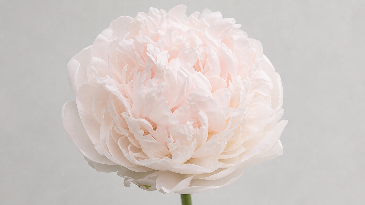 Mr Ed (Blush) paeonie in bloom